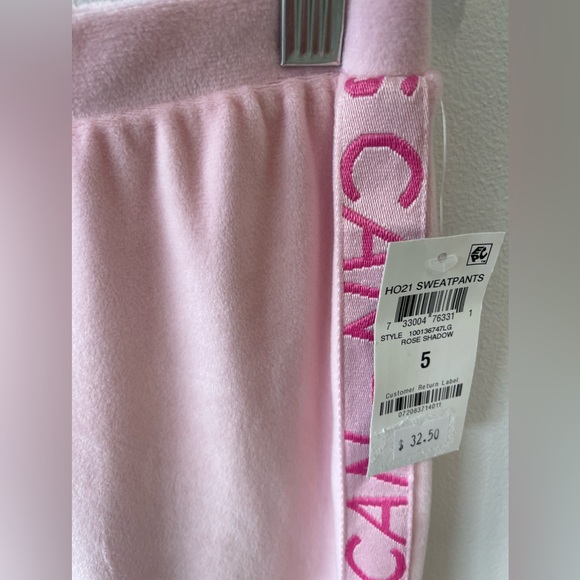 Ideology velour girls sweatpants in rose shadow - Picture 3 of 9